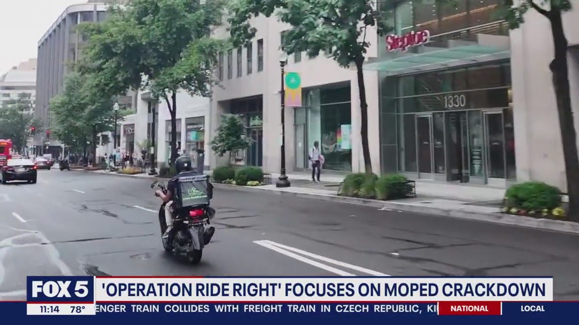 Dozens of mopeds impounded, drivers arrested in DC's Operation Ride Right